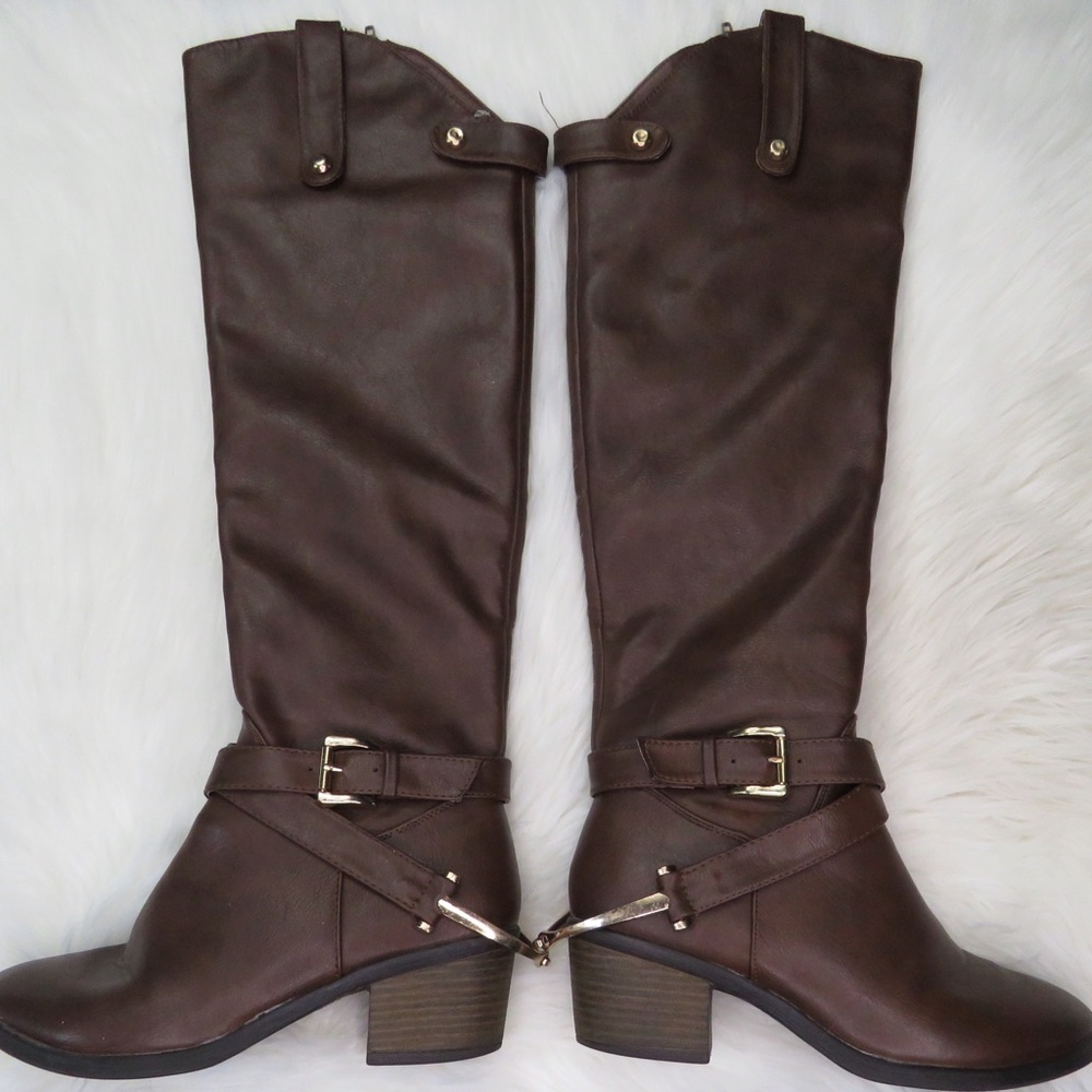 Francesca’s Brown Leather Riding Boots